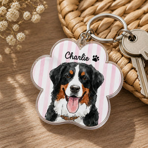 Custom Pet Portrait Acrylic Keychain with Name Ribbon - Personalized Acrylic Keychain ddf8f9e4-a33e-42fe-84cb-c8bb45217eb9.jpg