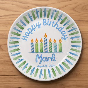 Personalized 1st Birthday Plate for Boy, Custom Name Ceramic Keepsake, Baby First Birthday Gift de29c0d9-0054-4254-95b6-a07aa21d05d6-5.jpg