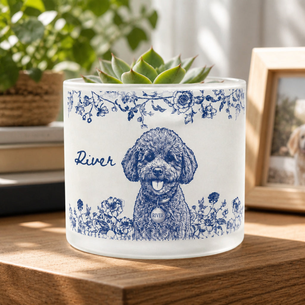 Custom Pet Portrait Botanical Planter – Photo-to-Engraved Art with Name - Personalized Mini Glass Plant Pot de35713a-d284-4944-9b92-b79f67159d6b.jpg