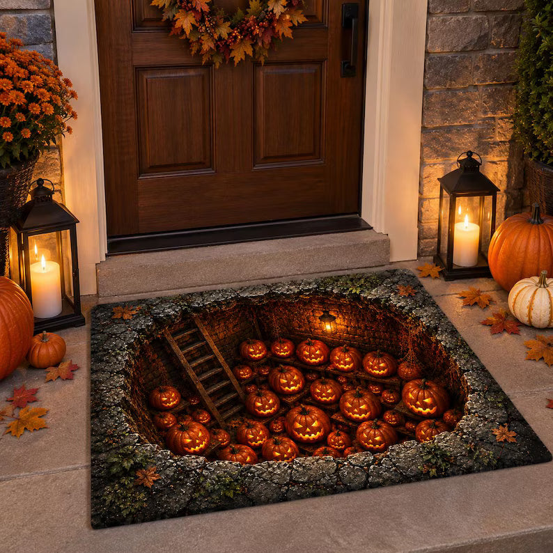 Halloween 3D Illusion Rug, Skeleton Skull Floor Mat, Graveyard Doormat, Creepy Gothic Home Decor, Spooky Halloween Rug de37aeb2-c1b0-4b74-b280-05ddadc39b30-dfdfdfdfddddddddddddddd-3-.jpg