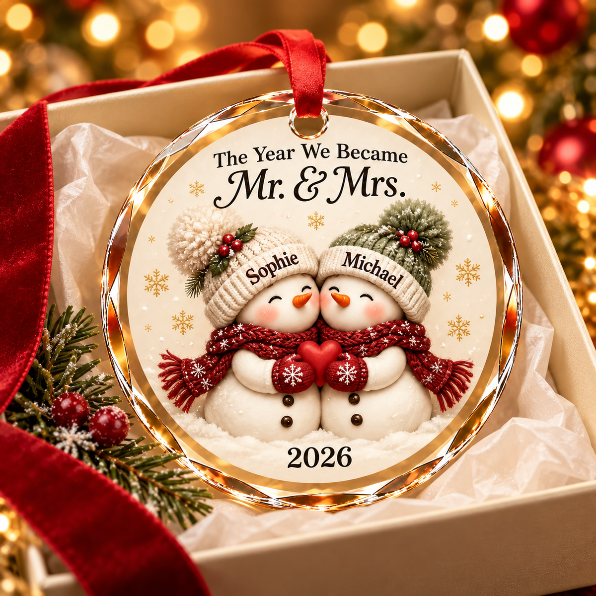 Personalized Newlywed Crystal Christmas Ornament – Mr. & Mrs. Snowman Couple with Custom Names & Year de4ce462-1c54-435b-8e74-aee9c4e75616-Image-Sep-28-2026-04_54_18-PM-2.png