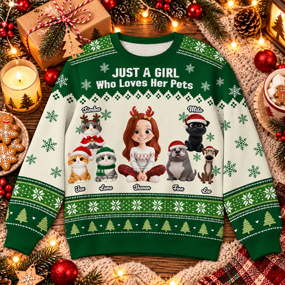 Just A Girl And Her Lovely Pets - Personalized All-Over-Print Sweatshirt - Christmas Gift For Dog Mom, Cat Mom de5c60a0-e8d5-411d-b55c-8693a2e460c2-MOCKUP-1.png