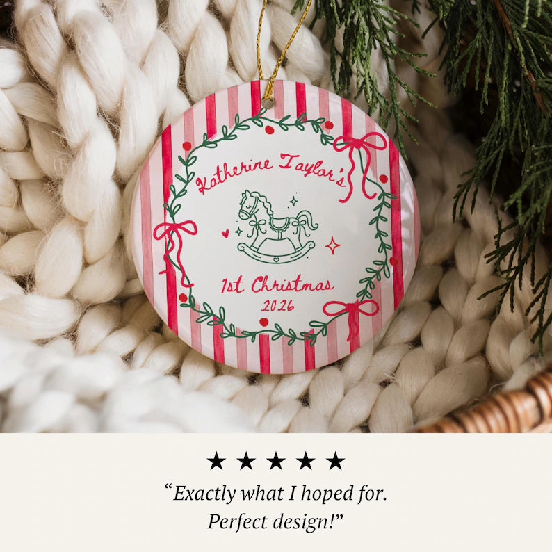 First Christmas Ornament Baby Boy or Girl, Personalized Name Newborn Keepsake for 1st Xmas de631232-563c-423f-8098-15be7b160d15-nbmm.webp