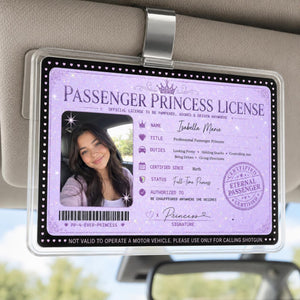 Custom Passenger Princess License Car Visor Clip, Personalized Photo Acrylic Car Accessory, Funny Couple Gift For Girlfriend de8289ca-3bbf-4e62-9af8-d4cdde1007b3-4.jpg