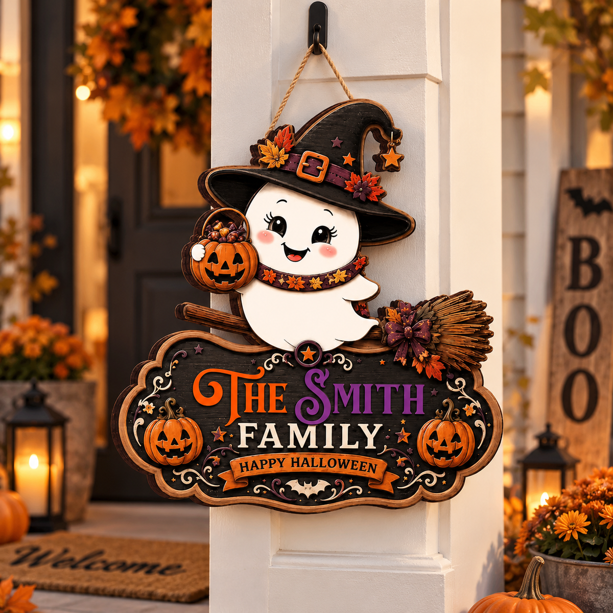 Personalized Halloween Ghost Sign, Custom Family Halloween Sign, Cute Ghost Wooden Door Decor, Pumpkin Porch Decoration, Halloween Decor dea6e86a-1166-4fbb-b336-a339b8900485--4r5tg-1-.png