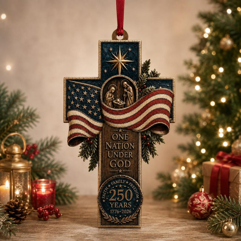 America Wood Realistic 3D Ornament, Faith Family Freedom, Patriotic Cross Decor, One Nation Under God, American Flag Ornament, Xmas Gift deb13813-bc38-40c0-9324-7b82fe2ca2b9-t-i-xu-ng-37-.png