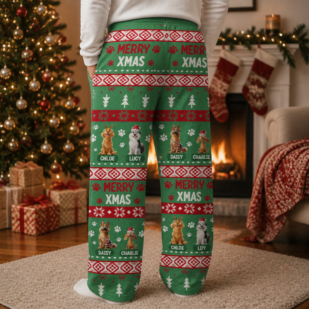 Merry XMAS Custom Dog Portrait Sweatpants - Personalized Sweatpants deb5df3b-5a0f-4597-a3ab-e1c1d1baf52e.jpg