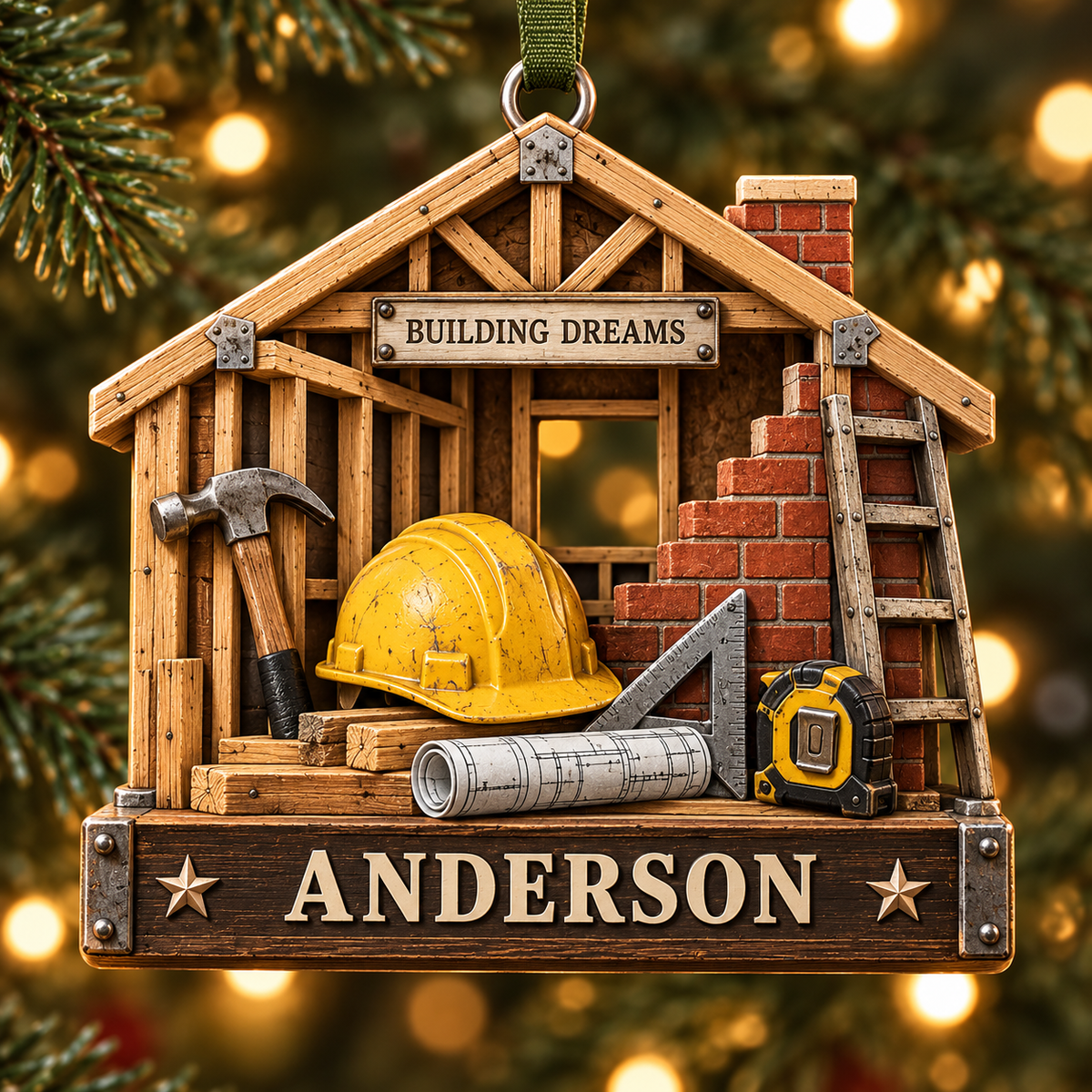 Custom Name Builder's House Framing Ornament | Perfect Gift for Contractors & Builders dee19c90-b582-4ecc-b691-c6e976f3ffec-Building-Dreams-Anderson-Construction-Ornament-Image-Sep-22-2026-05_17_24-PM.png