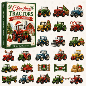 Christmas Tractors Advent Calendar 2026 - 24-Day Festive Countdown, Acrylic Charms Blind Box - Gift For Farmers def48d1f-587b-4c44-a8c7-a70ceb316628-tractor.jpg