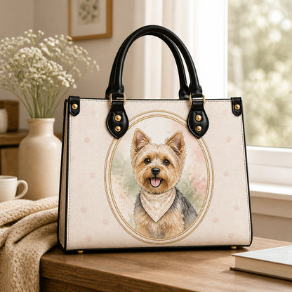 Custom Pet Portrait Leather Shoulder Bag – Watercolor Cameo - Personalized Leather Shoulder Bag defbf57c-22ae-4321-91b8-980642c57b2c.jpg