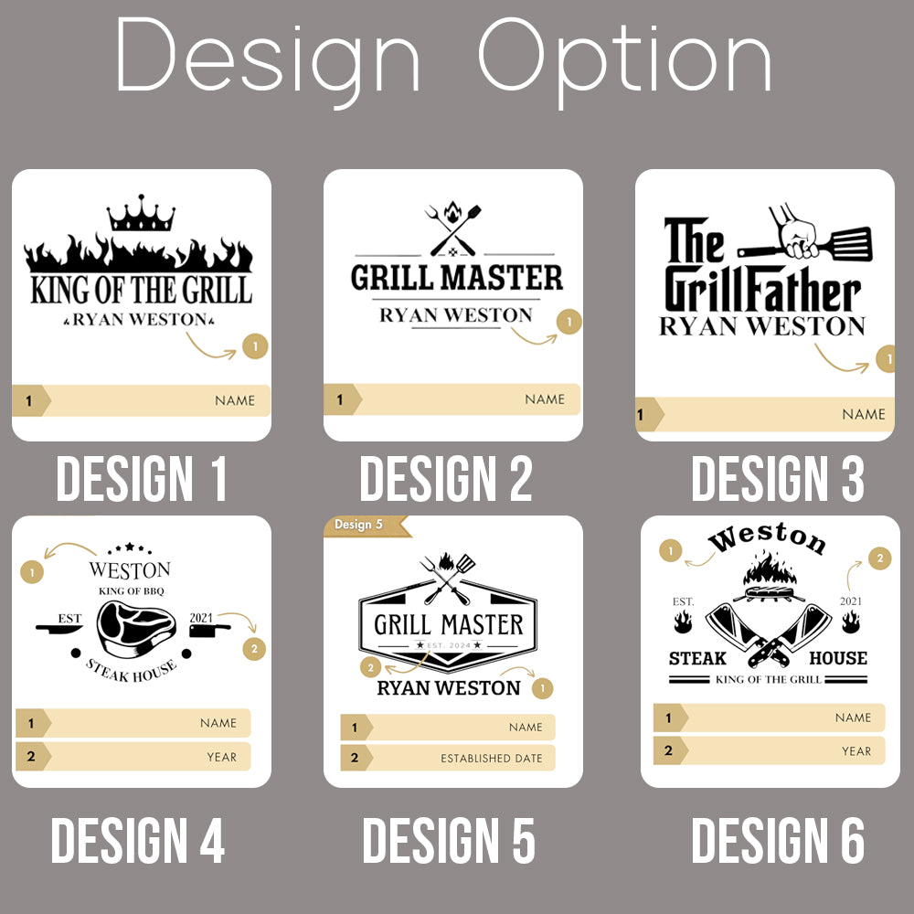 Personalized Grilling Gifts for Men - Custom Fathers Day Gifts for Dad - BBQ Cutting Board Perfact Grill Master Gifts for Him, Dad, Father in Law, Husband 2025