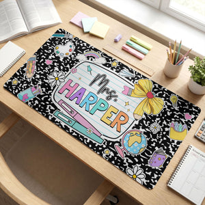Personalized Teacher Desk Mat, Custom Teacher Composition Book With Name Mouse Pad, Teacher Gifts, Back To School,Teacher Appreciation Gift df03a892-050e-4e2a-a1e5-30ae1dc22913-4.jpg