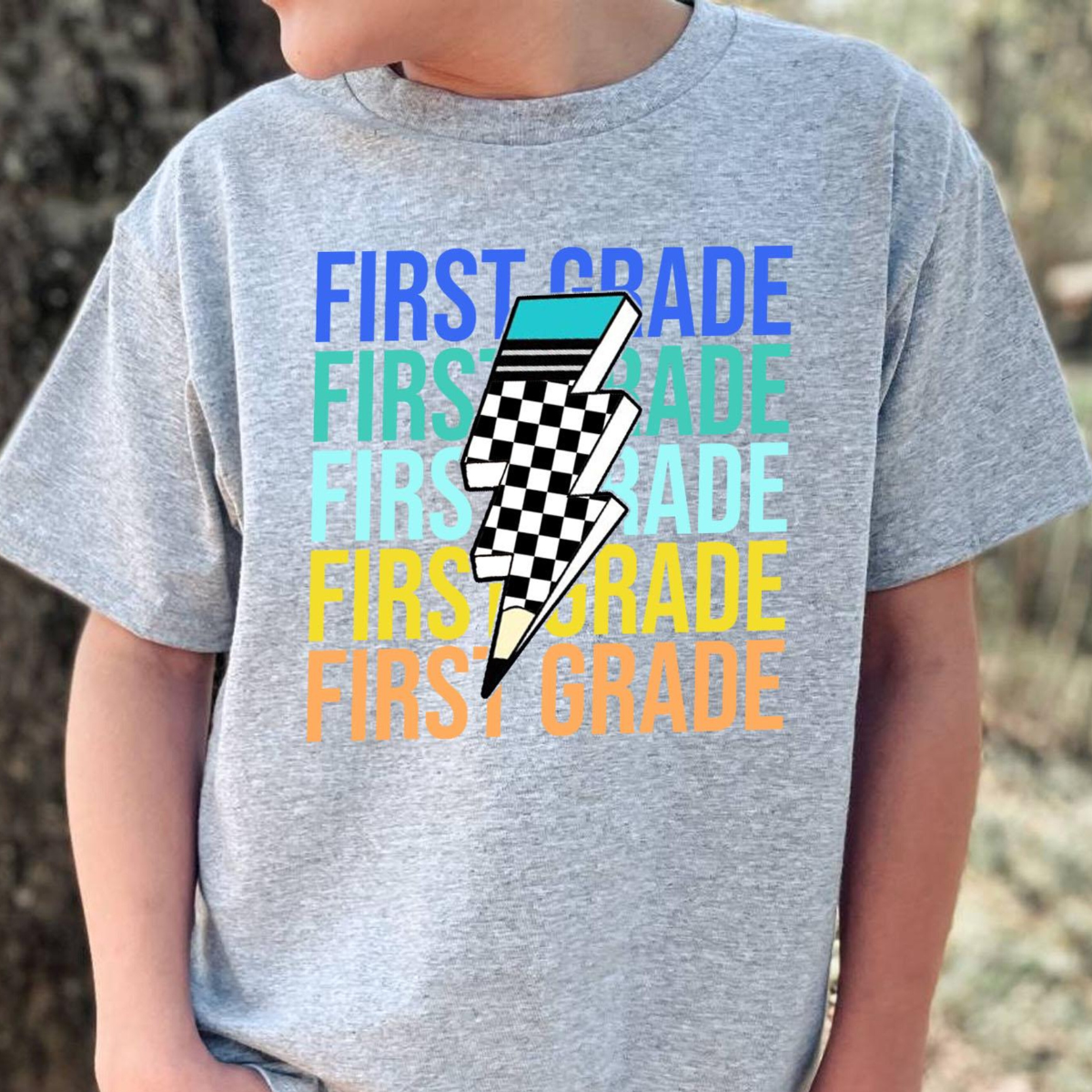 Custom Name Kids Boy Back to School Shirt, Kindergarten Shirt, First Grade Tee, Retro School Clothing, First Day of School Shirt For Boys df2a7460-45d2-4631-b78e-71eb6e9aaa8c-banner-3.png