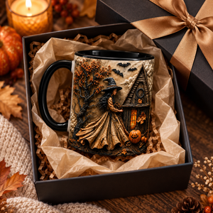 Halloween Witch Mug, Gothic Cottage Coffee Mug, Vintage Witch House Mug, Spooky Fall Ceramic Mug, Pumpkin Halloween Cup, Witchy Autumn Gift df2b0f4c-8b10-4a44-8b72-71898bd64a41-fc791747-acb9-4a6f-a683-fc603d44236d.png