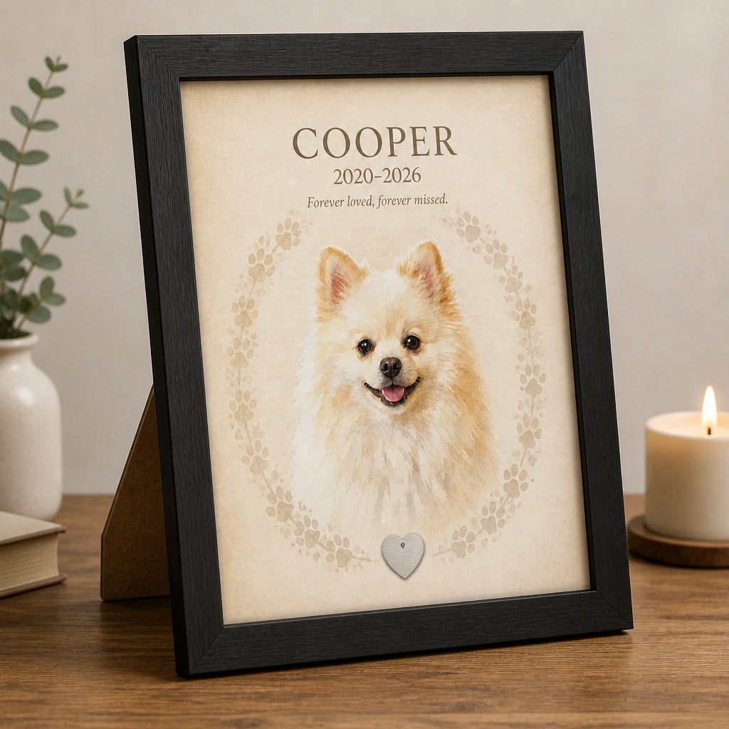 Personalized Dog Memorial Picture Frame Print – Name, Years & Tribute Quote - Personalized Picture Frame df5164ed-5320-4346-b244-1616e03b8485.jpg