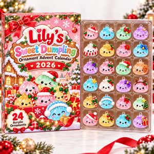 Personalized Dumpling Advent Calendar 2026, 24 Acrylic Kawaii Ornaments, Cute Christmas Countdown Gift for Kids, Custom Name Holiday Box John df719ce9-66ac-4aca-98cc-b0342824bc00-il_1588xN.8630061443_q5ft.jpg