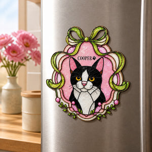 Personalized Stained-Glass Cat Magnet – Custom Pet Name - Personalized Custom Shape Fridge Magnet df75b1e0-ad1d-42ba-a323-89e5e07ab139.jpg