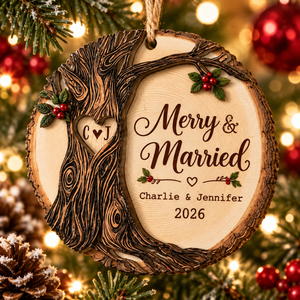 Personalized Merry & Married Christmas Ornament 2026 – Custom Couple Names & Initials Wooden Wedding Ornament, Newlywed Christmas Gift df886db7-895f-456a-b196-0942072bca74-Image-Sep-18-2026-03_04_22-PM-4-.png