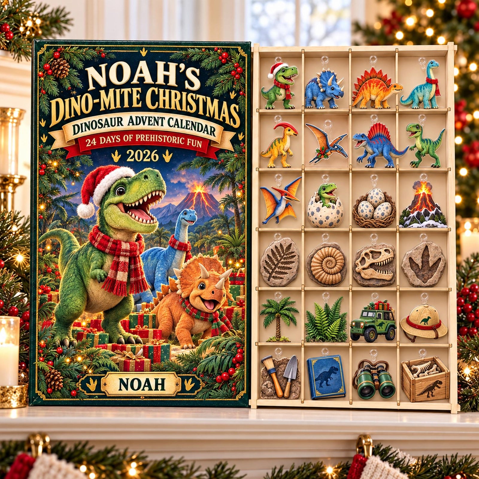Personalized Dinosaur Advent Calendar 2026, Dino Christmas Countdown, 24 Day Acrylic Ornament Set, Kids Dinosaur Xmas Gift, Dino Lover Gift df97ff89-a024-426f-9690-eb937cae099e-il_fullxfull.8650944289_csxf.jpg