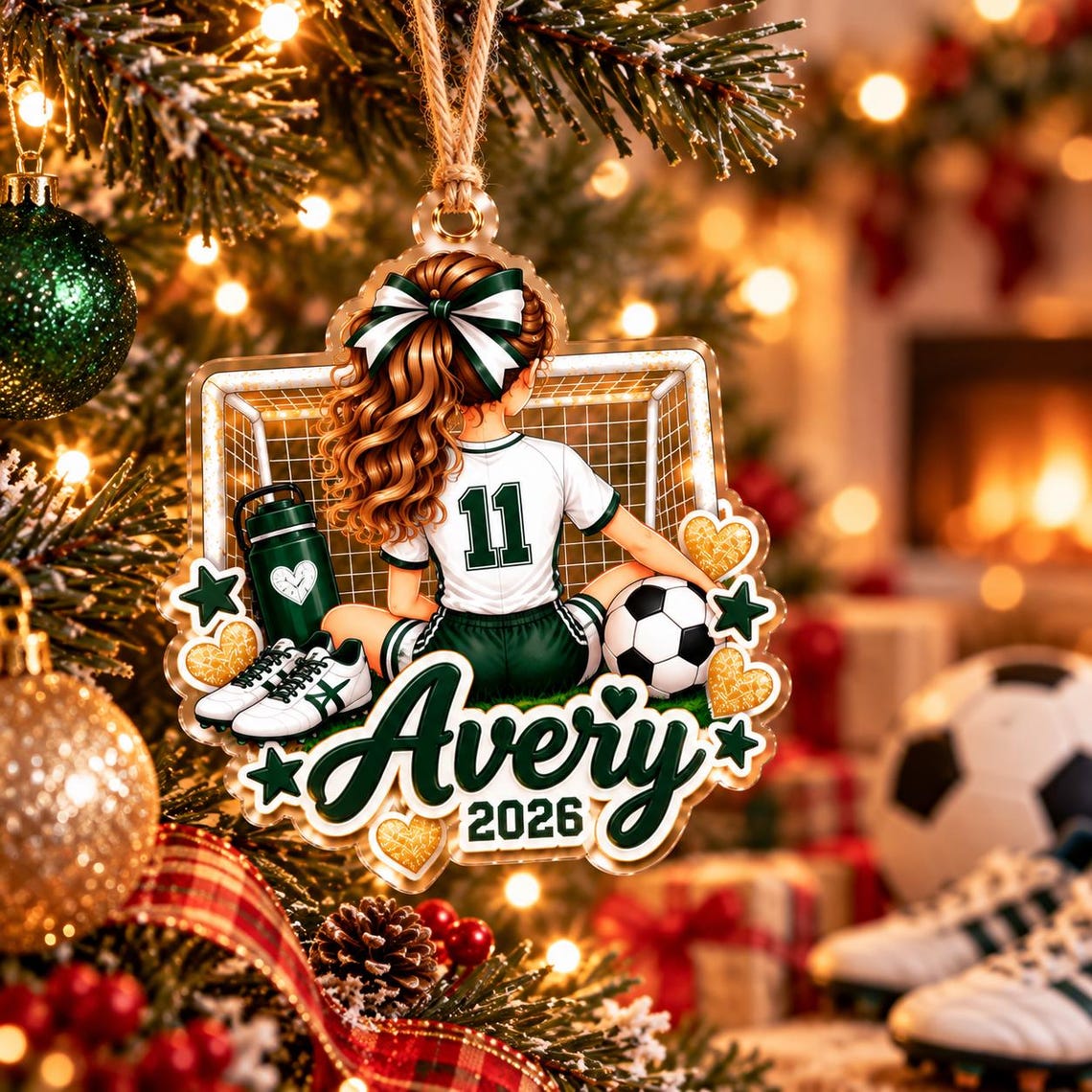 Personalized Soccer Girl Christmas Ornament, Custom Soccer Player Acrylic Ornament with Name & Jersey Number, Soccer Team Gifts for Girls dfa01b96-8b87-448e-aa62-0d70c655a060-7.jpg