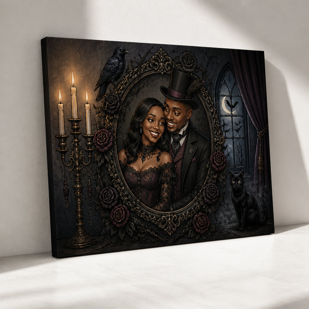 Custom Gothic Victorian Couple Portrait Canvas - Personalized Canvas dfa211b4-27bc-4106-9859-d1ce040d6140.jpg