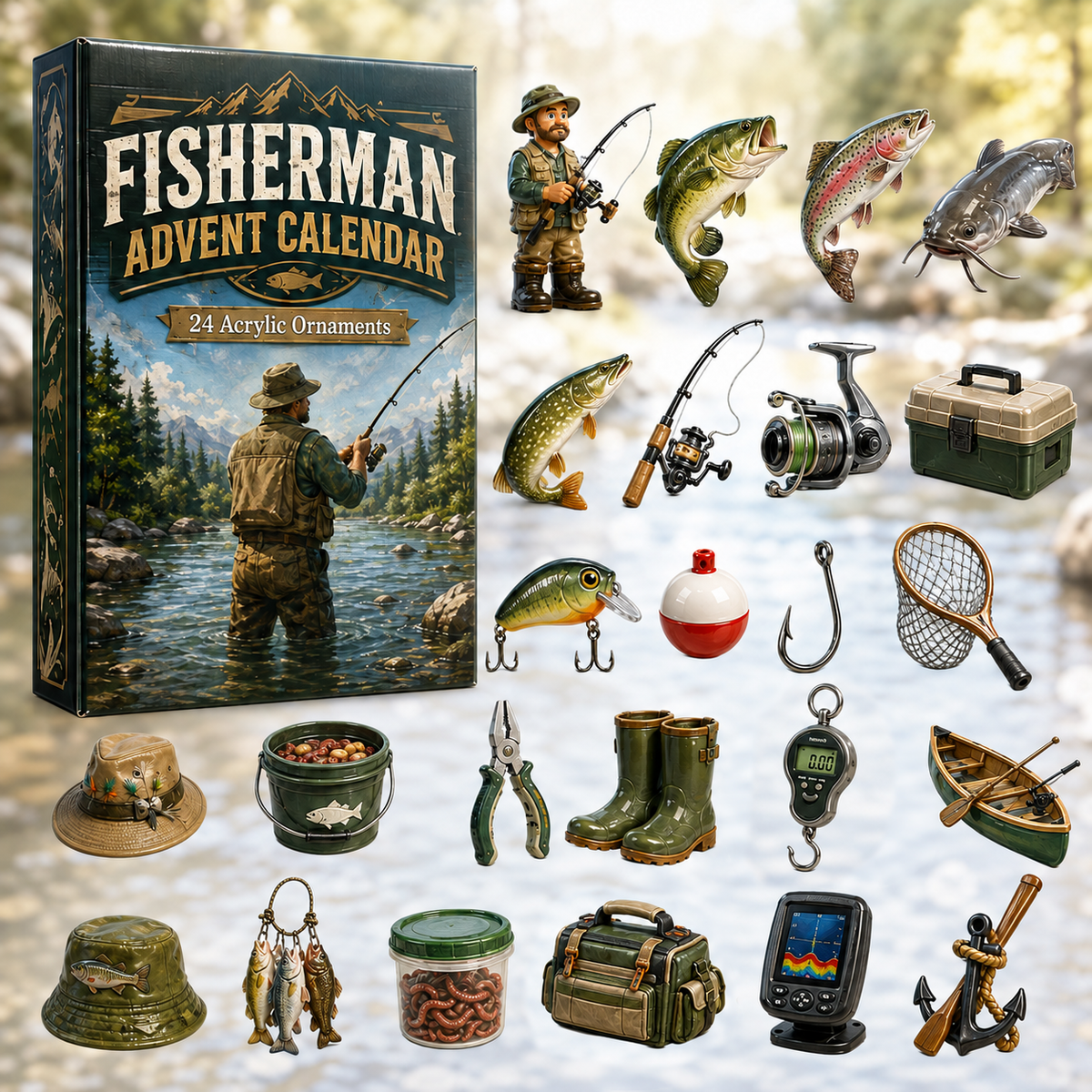 Fisherman Advent Calendar 2026 - 24-Day Festive Countdown, Acrylic Charms Blind Box - Gift For Fishing Lovers dfa227bd-4fea-4bd6-8a25-827339a64dcc-fisherman.png