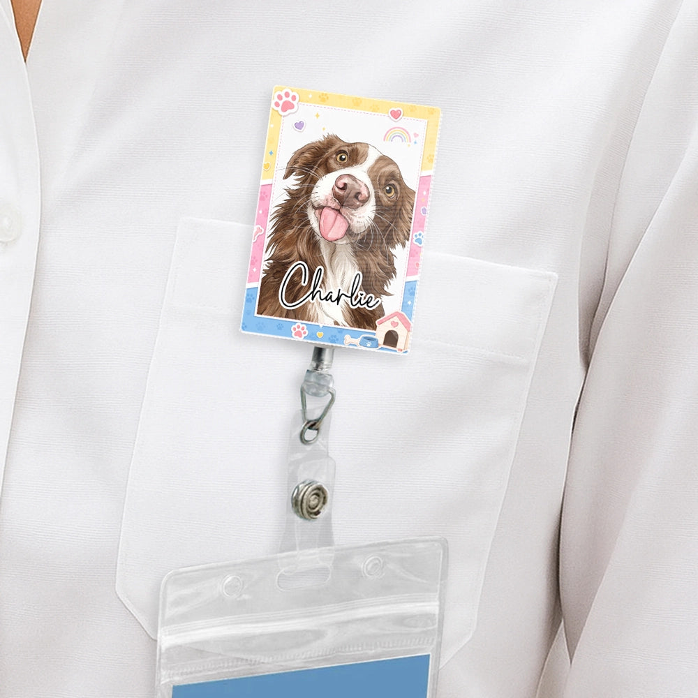 Personalized Pet Photo Badge Reel – Custom Dog Portrait ID Holder with Name – Funny Pet Retractable Badge Holder dfadea69-f7ac-4a2b-92b5-edfb9011941c-banner-2.webp