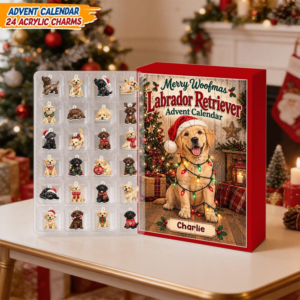 Custom Lab Dog Advent Calendar With 24 Charms, Personalized Labrador Mom Xmas Present, Holiday Pet Countdown Decor dfb3e761-0111-4991-9e43-493f7162fb4c-il_1588xN.8569824902_gdae.jpg