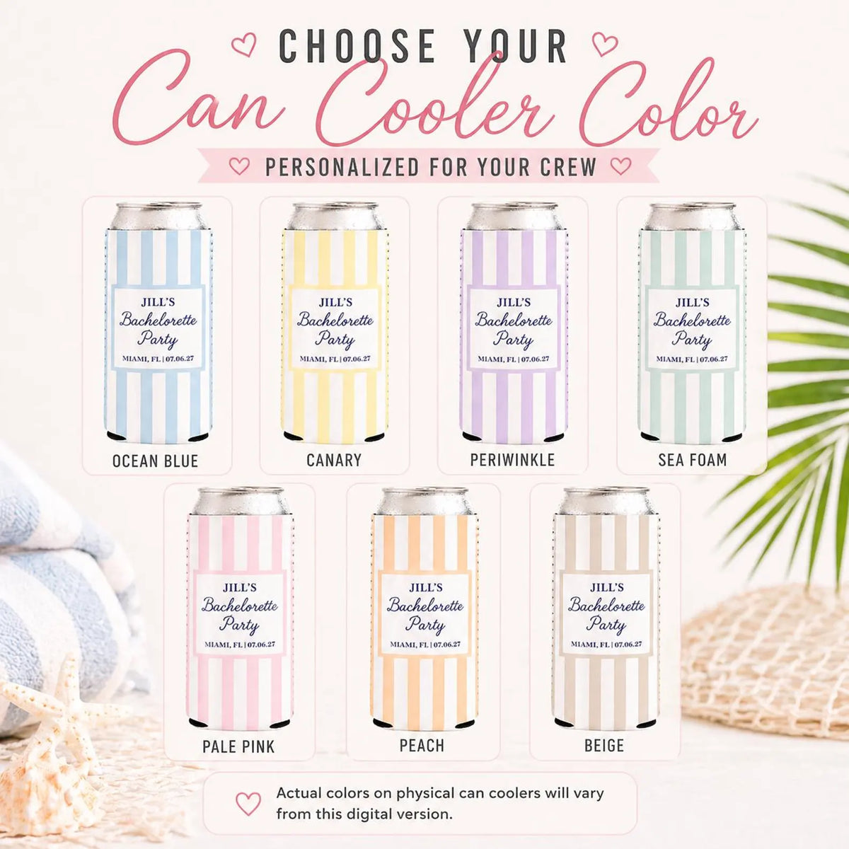 Beach Bachelorette Can Coolers, Personalized Coastal Themed Can Coolers, Coastal Birthday Party Favors – Custom Drink Holder 32982803-1d50-46ea-a196-e4701787d98b-il_1588xN.7999454399_q8o9.webp