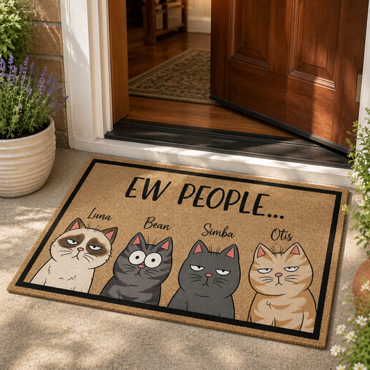 Ew People... Custom Cat Portrait Doormat - Personalized Doormat dff10cae-8287-4e72-90eb-b295796e3aa1.png