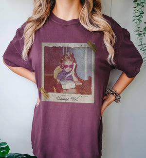 Custom Vintage Photo And Year, Custom Shirt With Picture Personalized 30th Birthday Gift Vintage 30th Birthday Party Vintage Est 1996 Shirt
