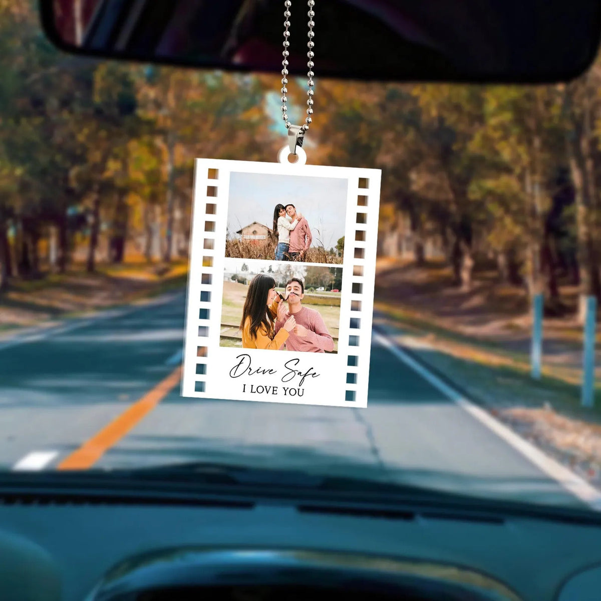 Personalized Photo Car Ornament, Drive Safe Keepsake Gift dfsh.jpg