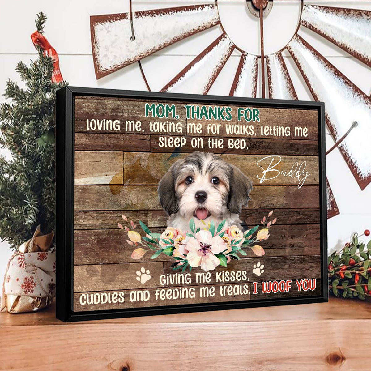 Dog Mother s Day Gifts Customized Gift For Dog Mom Canvas