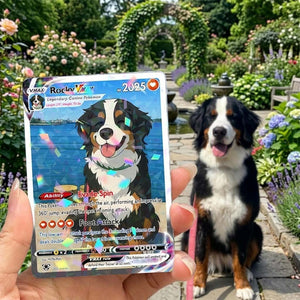 Personalized Pet as PKM Card, Turn your pet into a PKM, Custom Photo Anime Poke Card, Gift For Him, Gift For Her, Pet Lover Gift Cat Gift