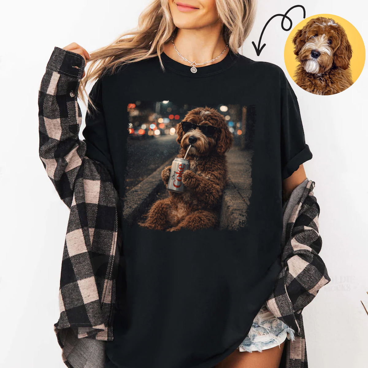 Dog Drinking D Coke Comfort Colors Shirt, Shih Tzu Meme Graphic Tee, Funny Dog Mom Shirt, Dog Lover Gift