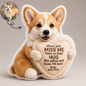 Custom Photo Memorial Pillow, Personalized Sympathy Keepsake, Remembrance Cushion, Bereavement Hug Gift