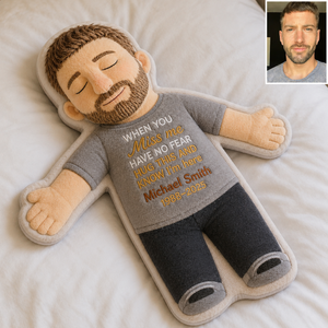 Hug This Pillow And Know I'm Here - Personalized Memorial Premium Faux Fur Pillow