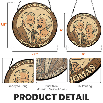 Many Years Forever - Personalized Custom Window Hanging Suncatcher