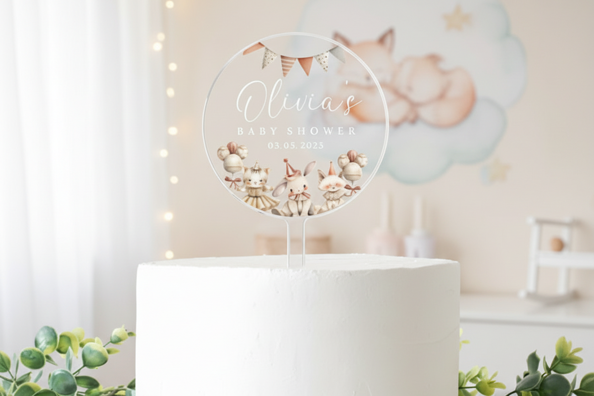 Personalised Baby Shower Cake Topper | Baby Shower | Cake Topper | Baby Shower Cake | Cute Cake Topper | Baby Shower Cake | Cake Topper