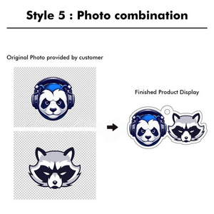 Custom Photo Keychain, Personalized Pet Portrait Keyring, Custom Acrylic Charm, Full-Color Logo Printing Ornaments, Christmas Gift For Her