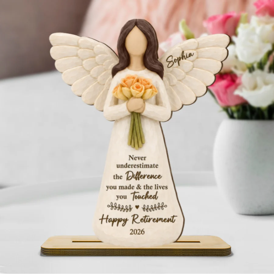 May You Be Proud Of The Work You Have Done 2D Flat - Personalized Wooden Plaque - Retired Keepsake For Coworker Teacher Nurse