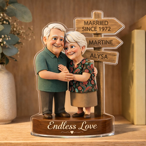 Endless Love Personalized Couple Figurine - Personalized Acrylic Block
