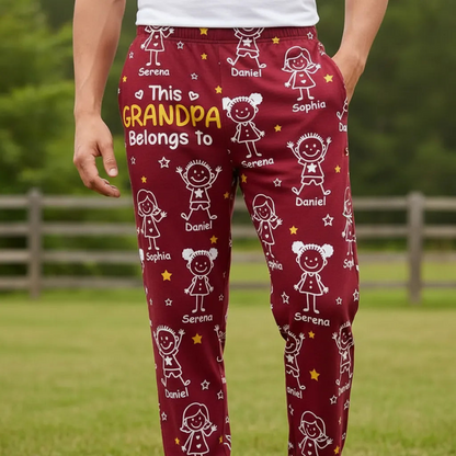 This Mommy Daddy Belongs To Kids Pet - Personalized Pajama Pants