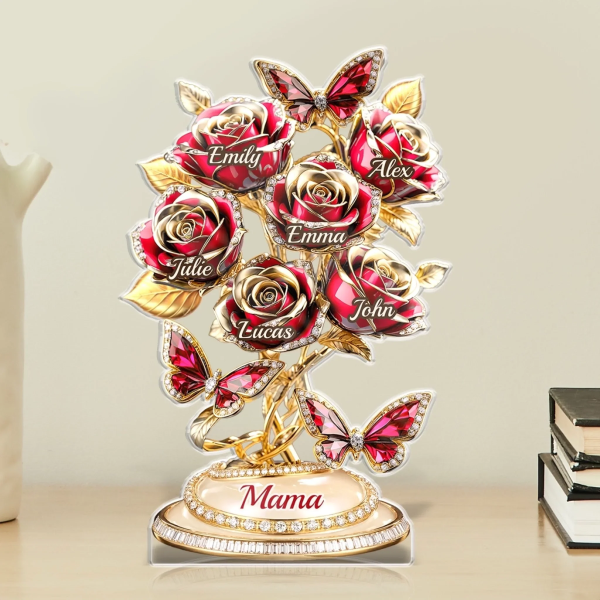 Love Rooted In Motherhood - Custom Acrylic Plaque For Mom, Grandma