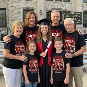 Proud Family of Graduate 2026 - Personalized Family Shirt