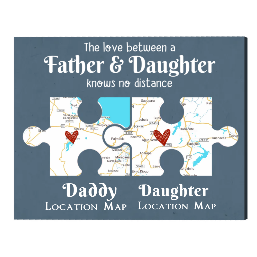Personalized Long Distance Father and Daughter Gift, Father s Day Gift for Dad From Daughter, Daughter Moving Out Gift