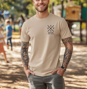 Timeless fatherhood: Personalized dad shirt. Father's Day gift