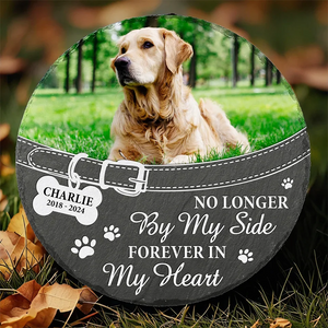 You Left Paw Prints On My Heart Forever - Memorial Personalized Memorial Stone