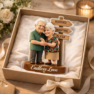 Endless Love Personalized Couple Figurine - Personalized Acrylic Block
