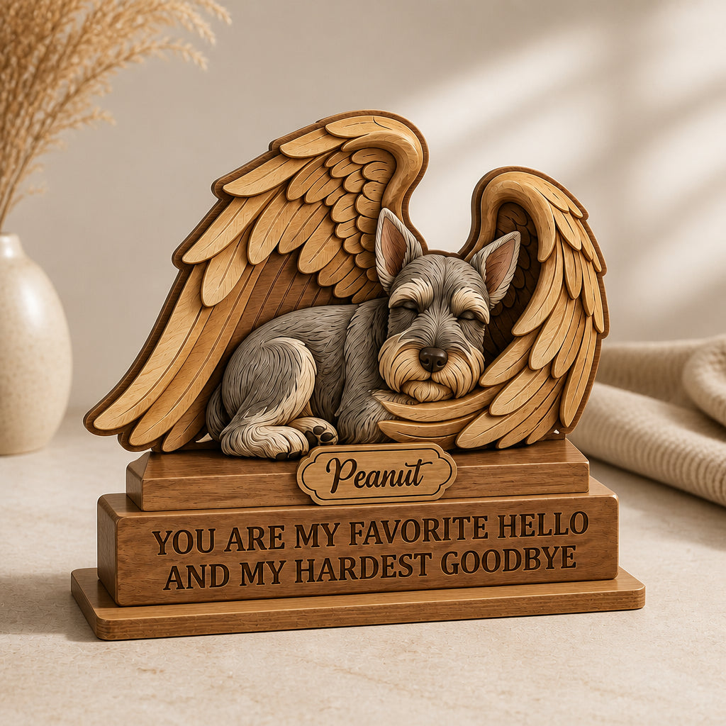 Custom Pet Memorial Winged Wood Plaque – Favorite Hello, Hardest Goodbye - Personalized Wooden custom shape Standing 2 layer (5mm) e0073f62-f843-4376-91f7-8f65b4972b37.jpg